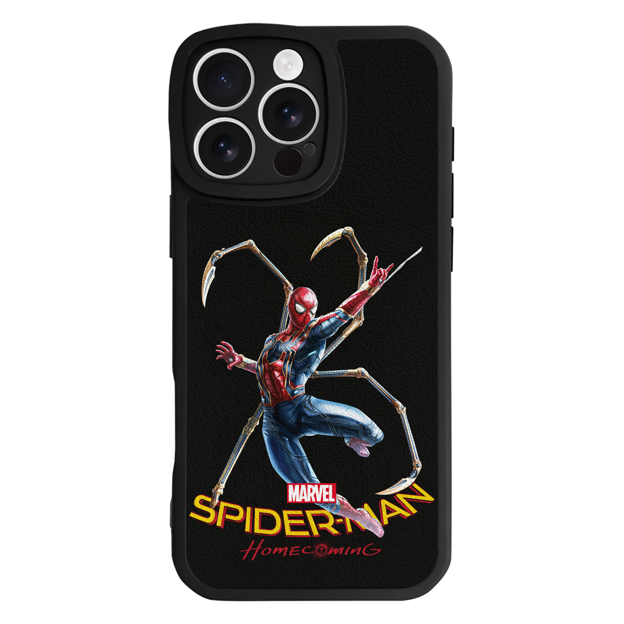 （画像用） Spider Man スパイダーマン 【iPhone 16シリーズ対応】シリコンスマホケース（レザー調） 材質：シリコン